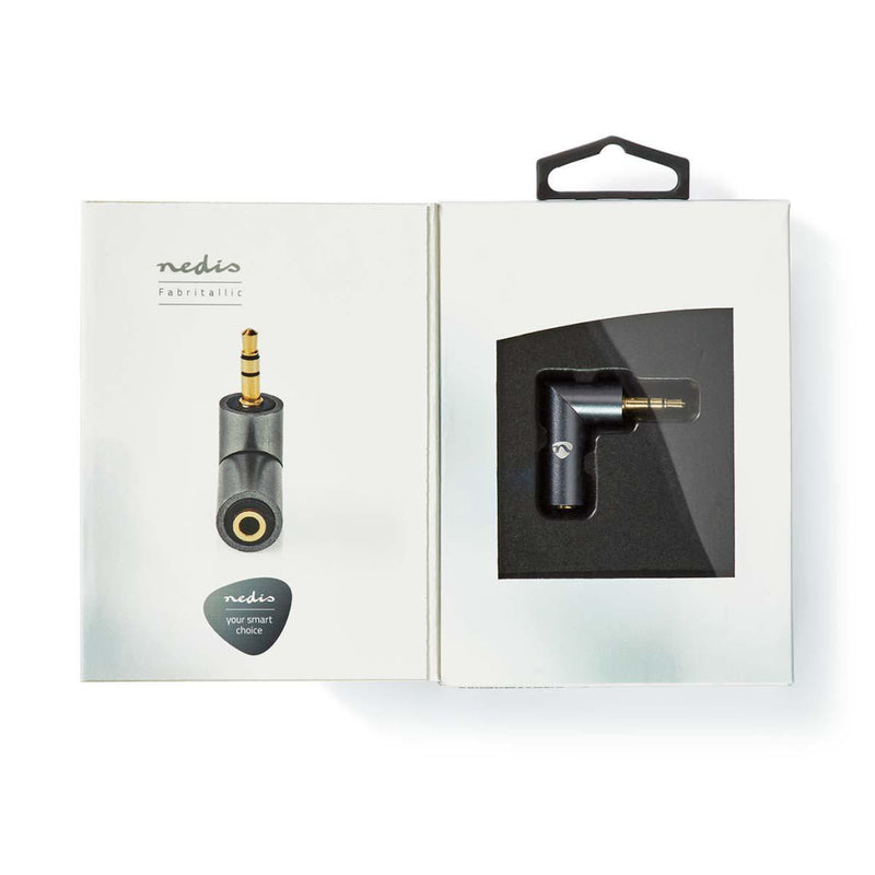 Nedis CATB22975GY Stereo-audioadapter 3,5 Mm Male 3,5 Mm Female Verguld Recht Metaal Goud / Gunmeta