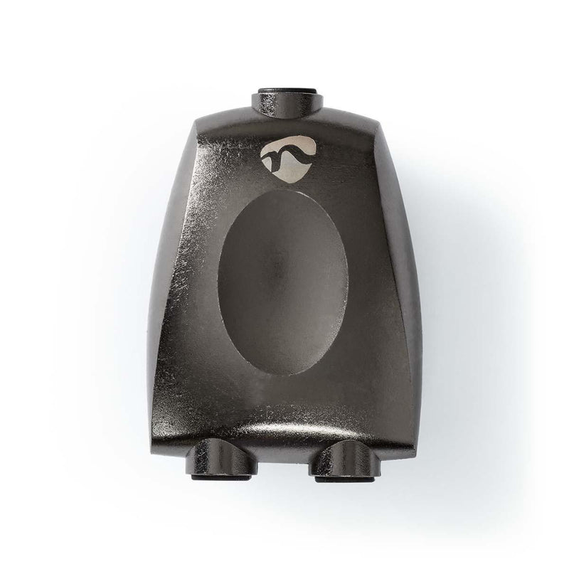 Nedis CATB25940GY Toslink-adapter Toslink Female 2x Toslink Female Splitter Aluminium Gun Metal Gri