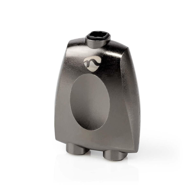 Nedis CATB25940GY Toslink-adapter Toslink Female 2x Toslink Female Splitter Aluminium Gun Metal Gri