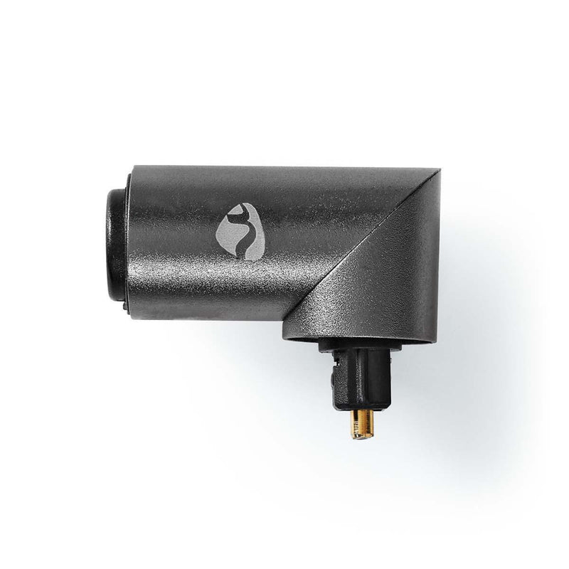 Nedis CATB25920GY &reg; Optical Audio Adapter Toslink Male - Toslink Female 90&deg; Angled Aluminiu