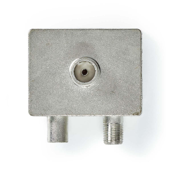 Nedis CSGP40970ME Satelliet- En Antenne-adapter F-female / Iec (coax) Male Iec (coax) Female Vernik