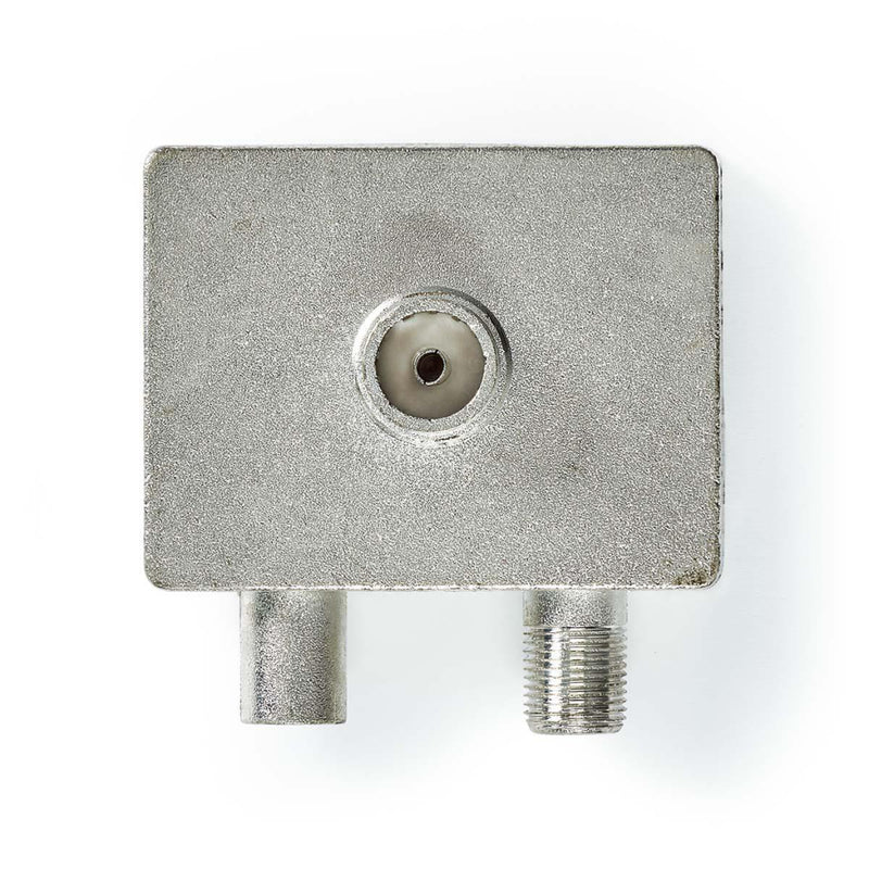 Nedis CSGP40970ME Satelliet- En Antenne-adapter F-female / Iec (coax) Male Iec (coax) Female Vernik