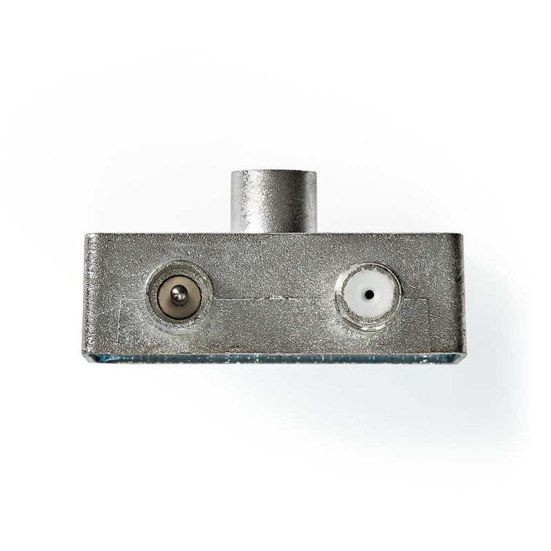 Nedis CSGP40970ME Satelliet- En Antenne-adapter F-female / Iec (coax) Male Iec (coax) Female Vernik
