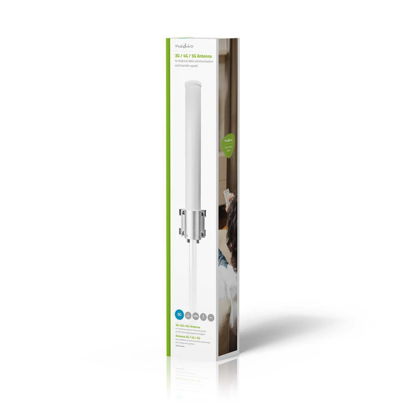 Nedis ANOR5G40ME 3g / 4g-antenne Gsm / 3g / 4g / 5g Voor Buiten 698 - 5000 Mhz Versterking: 6 Db Wi