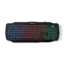 Nedis GCK41100BKES Gaming Combo Kit 4-in-1 Toetsenbord, Koptelefoon, Muis En Muismat Blauw / Zwart