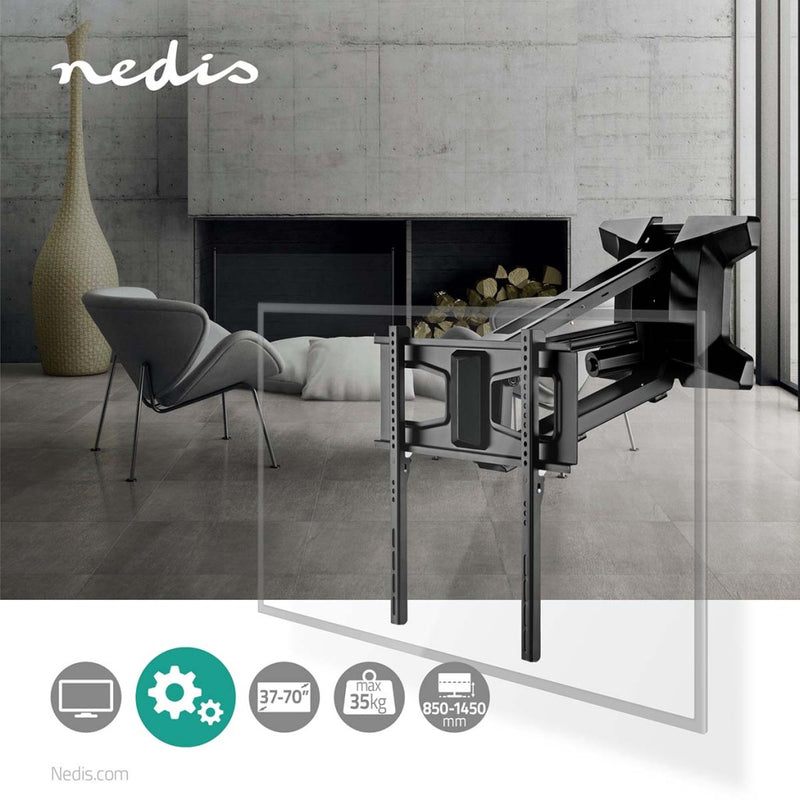 Nedis TVWM5850BK Gemotoriseerde Tv-muurbeugel 37-70 &quot; Maximaal Schermgewicht: 35 Kg Draaibaar