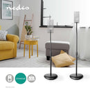 Nedis SPMT2750BK Universele Speaker Standaard 4.5 Kg Hoogte Verstelbaar ABS / Staal Zwart