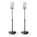 Nedis SPMT2750BK Universele Speaker Standaard 4.5 Kg Hoogte Verstelbaar ABS / Staal Zwart