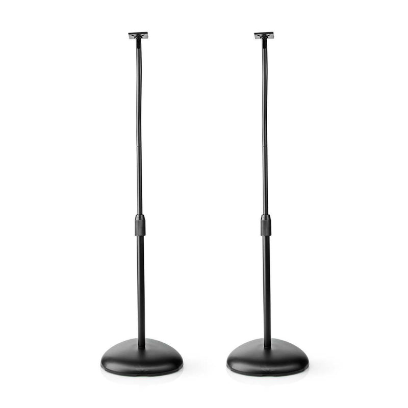Nedis SPMT2750BK Universele Speaker Standaard 4.5 Kg Hoogte Verstelbaar ABS / Staal Zwart