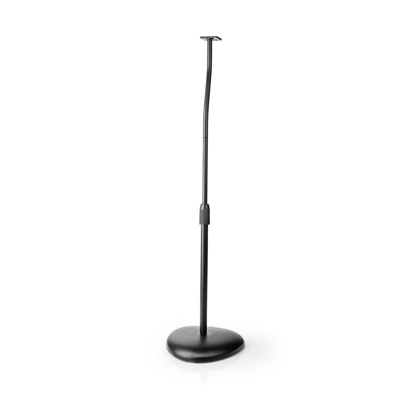 Nedis SPMT2750BK Universele Speaker Standaard 4.5 Kg Hoogte Verstelbaar ABS / Staal Zwart