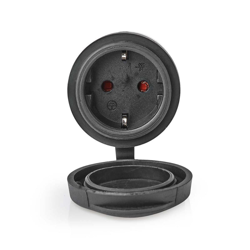 Nedis WIFIPO110FBK Smartlife Smart Stekker Wifi IP44 3680W Zwart