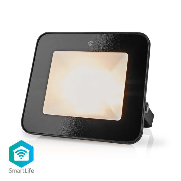 Nedis WIFILOFC20FBK Smartlife Schijnwerper 1600 Lm Wi-fi 20 W Rgb + Instelbaar Wit 2700 - 6500 K Al