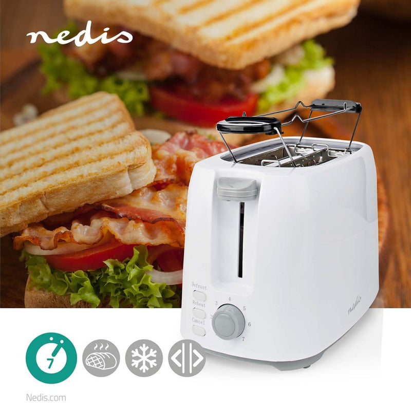 Nedis KABT250EWT Broodrooster Wit