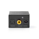Nedis ACON2510BK Digitale Audioconverter 1-weg Input: 1x Digital Rca / 1x Toslink Output: 1x (2x Rc