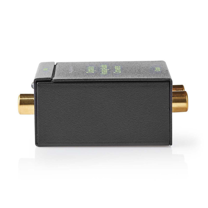 Nedis ACON2510BK Digitale Audioconverter 1-weg Input: 1x Digital Rca / 1x Toslink Output: 1x (2x Rc