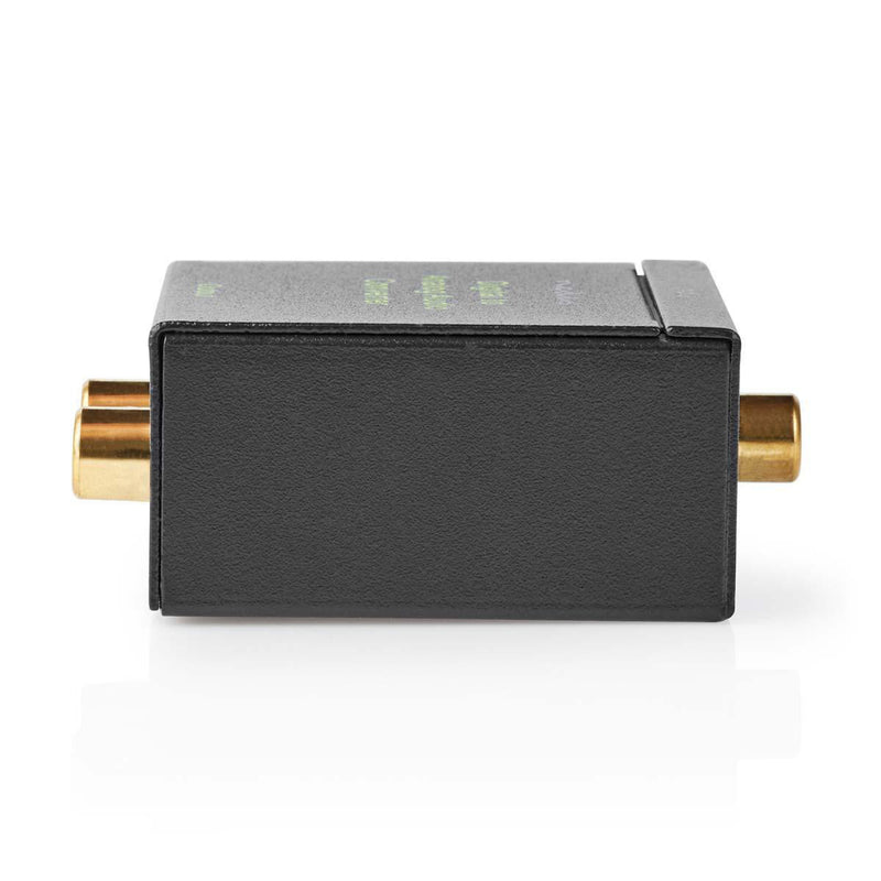 Nedis ACON2510BK Digitale Audioconverter 1-weg Input: 1x Digital Rca / 1x Toslink Output: 1x (2x Rc