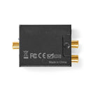 Nedis ACON2510BK Digitale Audioconverter 1-weg Input: 1x Digital Rca / 1x Toslink Output: 1x (2x Rc