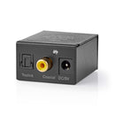 Nedis ACON2510BK Digitale Audioconverter 1-weg Input: 1x Digital Rca / 1x Toslink Output: 1x (2x Rc