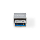 Nedis CCGB60925GY Usb-a Adapter Usb 3.2 Gen 1 Usb-a Male Usb-c&trade; Female 5 Gbps Rond Vernikkeld