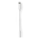Nedis CCGB39950WT01 Lightning-adapter Apple Lightning 8-pins 3,5 Mm Female