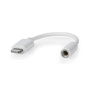 Nedis CCGB39950WT01 Lightning-adapter Apple Lightning 8-pins 3,5 Mm Female