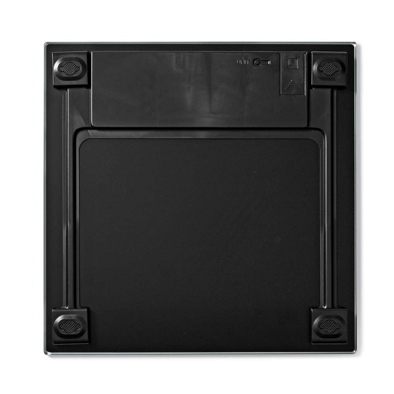 Nedis PESC500BK Personenweegschaal Digitaal Zwart Gehard Glas Max. 150 Kg