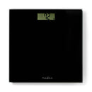 Nedis PESC500BK Personenweegschaal Digitaal Zwart Gehard Glas Max. 150 Kg