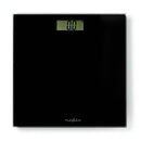Nedis PESC500BK Personenweegschaal Digitaal Zwart Gehard Glas Max. 150 Kg