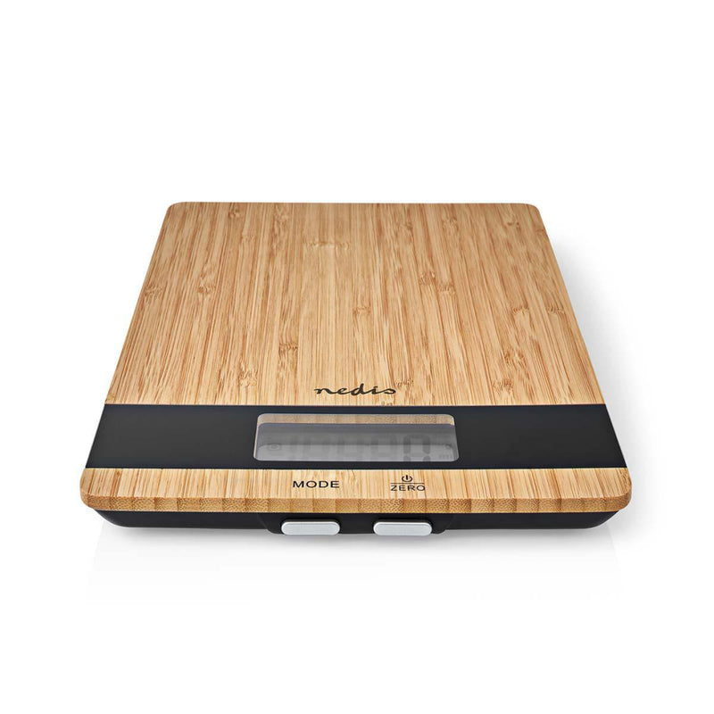 Nedis KASC600WD Keukenweegschaal Hout/Kunststof