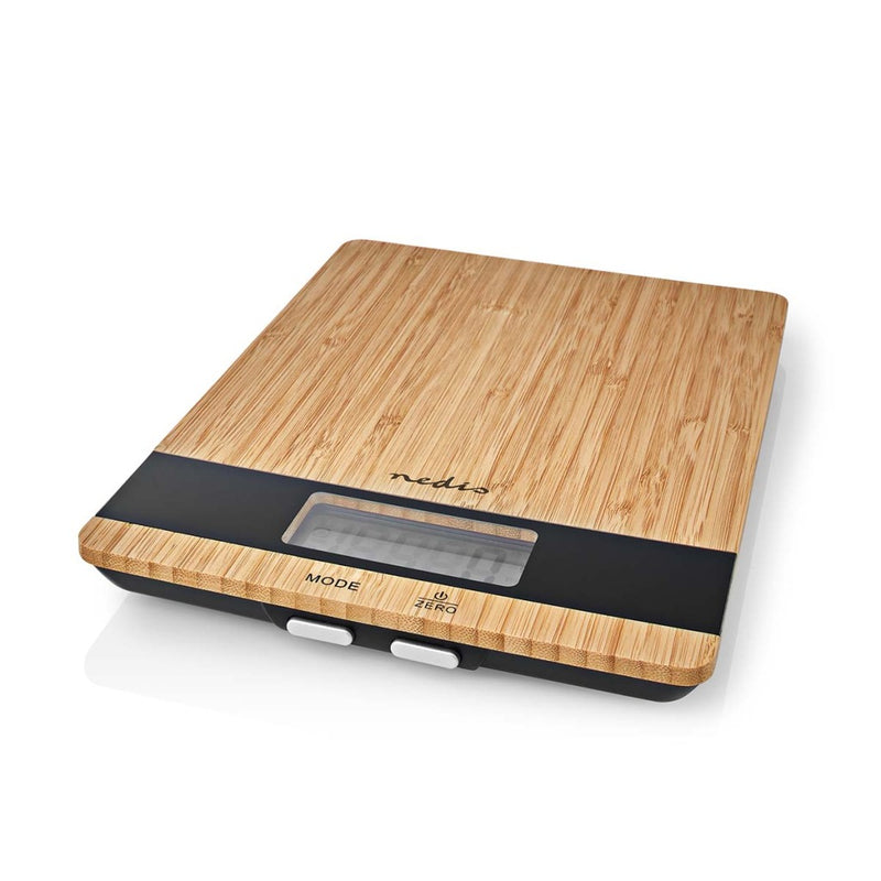 Nedis KASC600WD Keukenweegschaal Hout/Kunststof