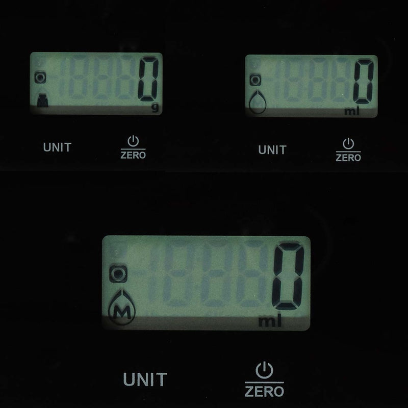 Nedis KASC610BK Keukenweegschaal Digitaal Glas / Kunststof Zwart