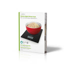 Nedis KASC610BK Keukenweegschaal Digitaal Glas / Kunststof Zwart