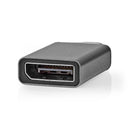 Nedis CCGP64350GY Usb-adapter Usb 3.2 Gen 1 Usb-c&trade; Male Displayport Female Vernikkeld Grijs /