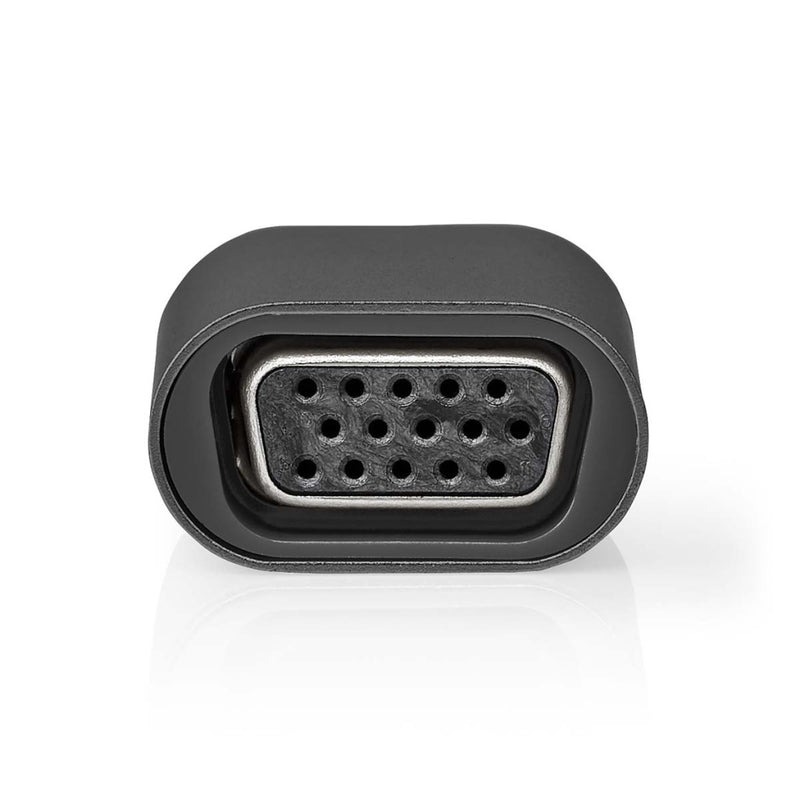 Nedis CCGP64850GY Usb-adapter Usb 3.2 Gen 1 Usb-c&trade; Male Vga Female 15p Vernikkeld Grijs / Zwa