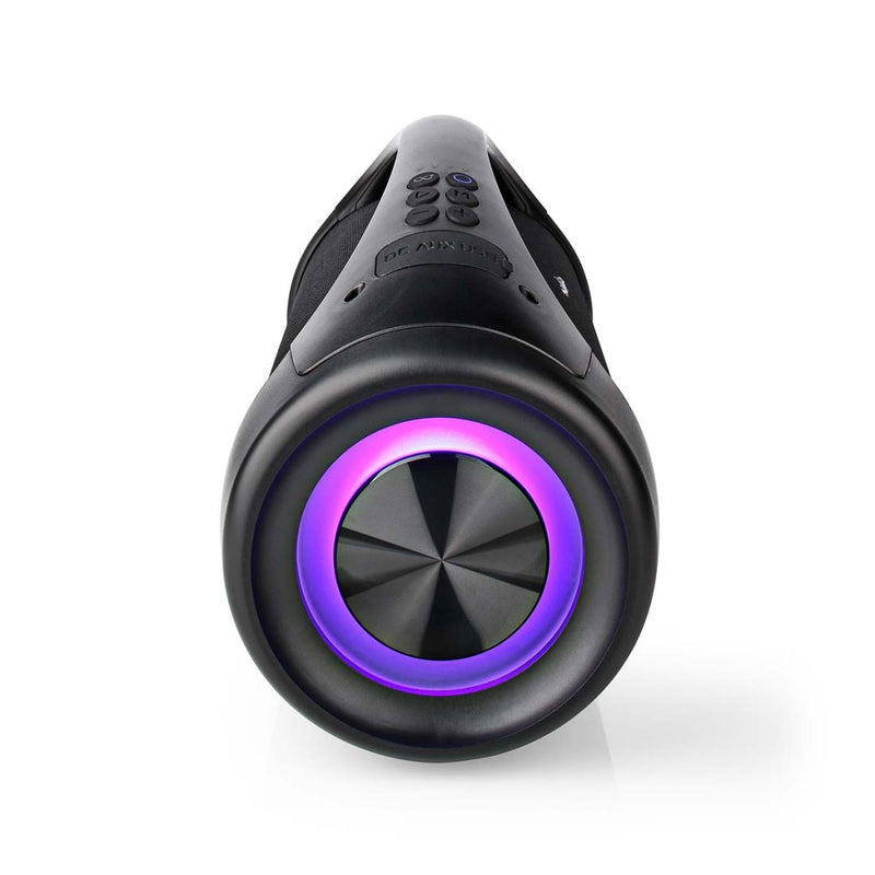 Nedis SPBB315BK Party Boombox Tot 6 Uur 2 50 W Media Afspeelmogelijkheden: Aux / Usb Ipx5 Koppelbaa