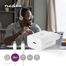 Nedis WCPDL20W112WT Oplader Snellaad Functie Pd3.0 20w 1,67 A / 2,22 A / 3,0 A Outputs: 1 Usb-c&tra