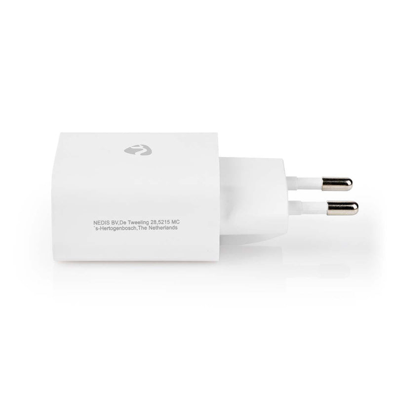 Nedis WCPDL20W112WT Oplader Snellaad Functie Pd3.0 20w 1,67 A / 2,22 A / 3,0 A Outputs: 1 Usb-c&tra