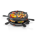 Nedis FCRA200FBK6 Gourmet Raclette Grill voor 6 Personen Rond