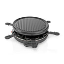 Nedis FCRA200FBK6 Gourmet Raclette Grill voor 6 Personen Rond