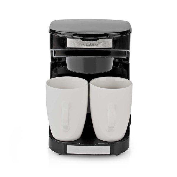 Nedis KACM140EBK Koffiezetapparaat Maximale Capaciteit: 0.25 L Aantal Kopjes Tegelijk: 2 Warmhoudfu
