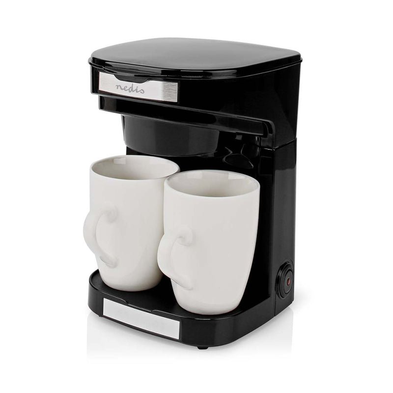 Nedis KACM140EBK Koffiezetapparaat Maximale Capaciteit: 0.25 L Aantal Kopjes Tegelijk: 2 Warmhoudfu