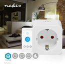 Nedis WIFIP121FWT Smartlife Smart Stekker Wi-fi Energiemeter 3680 W Type F (cee 7/3) -10 - 45 °c An