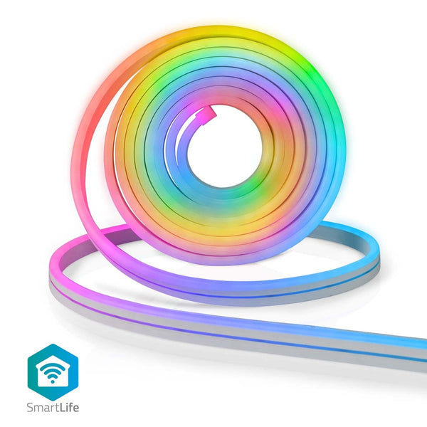 Nedis WIFILN51CRGB Smartlife Gekleurde Led-strip Wi-fi Meerkleurig 5000 Mm Ip65 960 Lm Android&trad