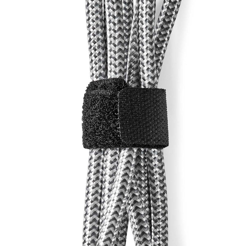 Nedis CMGC23016BK Kabelmanagement Klittenband Vergrendeld 6 Stuks Nylon Zwart