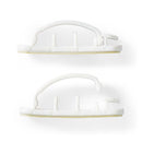 Nedis CMGC22033WT Kabelmanagement Kabelclip Vergrendeld 3 Stuks Aantal Slots: 3 Sleuven Maximale Ka