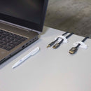 Nedis CMGC22033WT Kabelmanagement Kabelclip Vergrendeld 3 Stuks Aantal Slots: 3 Sleuven Maximale Ka