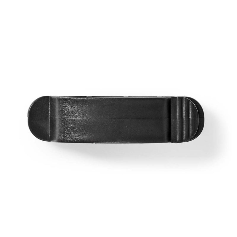 Nedis CMGC22033BK Kabelmanagement Kabelclip Vergrendeld 3 Stuks Aantal Slots: 3 Sleuven Maximale Ka