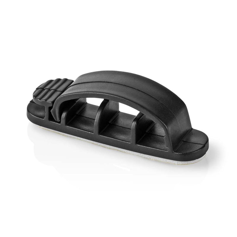 Nedis CMGC22033BK Kabelmanagement Kabelclip Vergrendeld 3 Stuks Aantal Slots: 3 Sleuven Maximale Ka