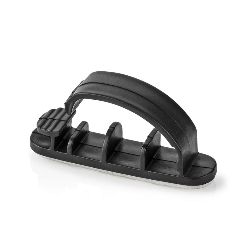 Nedis CMGC22033BK Kabelmanagement Kabelclip Vergrendeld 3 Stuks Aantal Slots: 3 Sleuven Maximale Ka