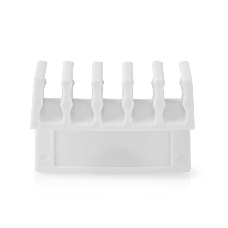 Nedis CMGC21052WT Kabelmanagement Kabelclip Click &amp; Go 2 Stuks Aantal Slots: 5 Sleuven Maximale